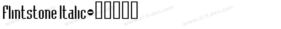Flintstone Italic字体转换